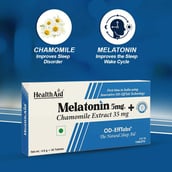 3 - HealthAid Melatonin 5mg + Chamomile Extract 35 mg, 30 tablet(s) Unflavoured
