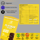 4 - Muscle Performance Platinum Whey,  2.2 lb  Irish Chocolate 