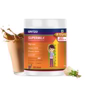 3 - Supermilk Gritzo Height+ for 8-12 Yrs Personalized Protein & Nutrition Drink Mix Powder,  200 g  Double Chocolate 