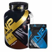 1 - IN2 Whey Protein 4 lb with Creatine Monohydrate 0.46 lb Combo, 2 Piece(s)/Pack Rich Chocolate & Unflavoured