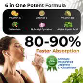 5 - Health Veda Organics L-Glutathione,  Unflavoured  60 capsules 