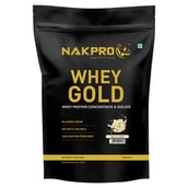 1 - Nakpro Whey Gold Protein Concentrate,  4.4 lb  Vanilla 
