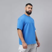 7 - MuscleBlaze Z-Verse T-Shirt,  Royal Blue  Small