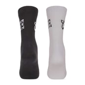 3 - MuscleBlaze Z Crew Socks,  Black & White  (2 Pack)