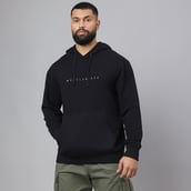 3 - MuscleBlaze Carnage Hoodie,  Black  Small