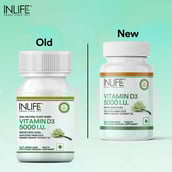 5 - INLIFE Plant Based Vitamin D3,  30 capsules  (5000 IU) Unflavoured 