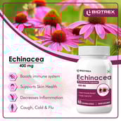 6 - Biotrex Echinacea 400mg,  60 veggie capsule(s) 