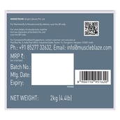 7 - MuscleBlaze Raw Whey Isolate,  4.4 lb  100% Clean Whey Unflavoured 