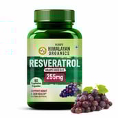 1 - Himalayan Organics Resveratrol Grape Seed Extract 255mg,  60 veggie capsule(s) 