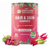 1 - Himalayan Organics Hair & Skin 40mcg Biotin, 30 gummies Natural Mixed Fruit