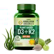1 - Himalayan Organics Plant Based D3 + K2,  120 veggie capsule(s)  Unflavoured 