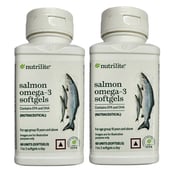 1 - Amway Nutrilite Salmon Omega-3 Pack of 2,  60 softgels 