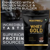 6 - Nakpro Whey Gold Protein Concentrate,  1.1 lb  Chocolate 