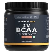 2 - Nutrabay Gold 2:1:1 BCAA + Electrolytes,  0.55 lb  31 Servings  Orange 