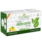 1 - Neuherbs Instant Green Coffee Premix with Lemon, 25 sachets/pack