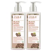 1 - Jiva Ayurveda Black Pearl Shampoo,  200 ml  Hair Volumising (Pack of 2) 