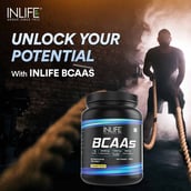 8 - INLIFE BCAAs,  0.99 lb  34 Servings  Pineapple 
