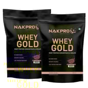 Nakpro Whey Gold Protein Concentrate,  4.4 lb  Chocolate (Pack of 2) 