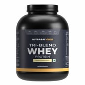 1 - Nutrabay Gold Tri-Blend Whey Protein, 4.4 lb Kesar Badam Pista