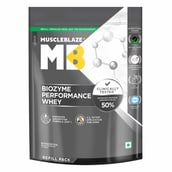 1 - MuscleBlaze Biozyme Performance Whey,  2.2 lb  Refill Pack Magical Mango 