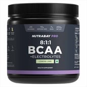 1 - Nutrabay Pro 8:1:1 BCAA + Electrolytes,  0.55 lb  25 Servings  Lemon Lime 