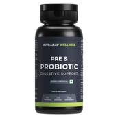1 - Nutrabay Wellness Pre & Probiotic Digestive Support,  60 capsules  (25 Billion CFUs) 
