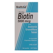 7 - HealthAid Biotin 5000µg,  60 tablet(s)  Unflavoured 
