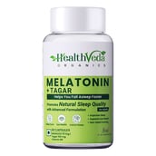 1 - Health Veda Organics Melatonin,  60 veggie capsule(s)  Unflavoured 