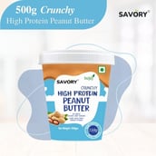 2 - Savory High Protein Peanut Butter, 500 g Crunchy