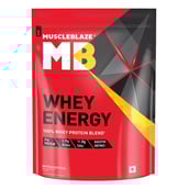 1 - MuscleBlaze Whey Energy with Digezyme, 2.2 lb Mango Cream