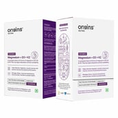 1 - Origins Nutra Magnesium + D3 + K2 for Men, Unflavoured (Pack of 2) 56 capsules