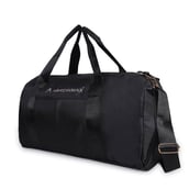 1 - Arrowmax Alpha Duffle Gym Bag with Shoe Compartment,  Black 