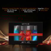 3 - Ustraa Four Play Miniature Cologne Set for Men, 4 Piece(s)/Pack Each 20ml (Scuba + Tattoo + Ammunition + Base Camp)