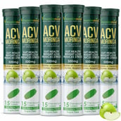 1 - Vitaminnica ACV Moringa, 15 tablet(s) Green Apple (Pack of 6)