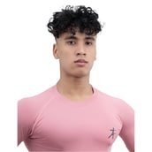 5 - Athflex Men's Half Sleeve Edge Compression T-Shirt,  XL  Cameo Pink 
