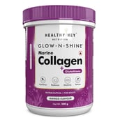 1 - HealthyHey Nutrition Glow-n-Shine Marine Collagen + Glutathione,  200 g  Mango 