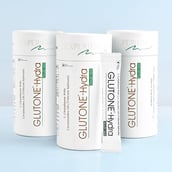 5 - Glutone Hydra Mouth Melt L-Glutathione with Ceramosides, for Glowing Hydrated Skin (Pack of 3) 10 sachets/pack