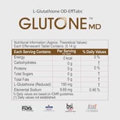 4 - Glutone MD Setria L-Glutathione,  for Radiant Glow & Even Skin Tone  30 tablet(s) 
