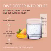 6 - Dive Gut Guard IBS Relief Probiotics with Minerals,  15 Piece(s)/Pack  Mango (Pack of 6) 