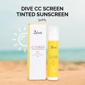 3 - Dive CC Screen Tinted Sunscreen, 50 ml for All Skin Types