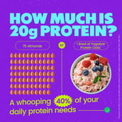 4 - Yogabar High Protein Oats,  350 g  Fruits Nuts & Seeds 