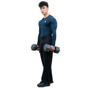 5 - Athflex Men's Full Sleeve Edge Compression T-Shirt,  XXL  Navy Blue 