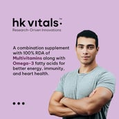 2 - HealthKart HK Vitals Multi + Omega-3,  60 softgels  Unflavoured