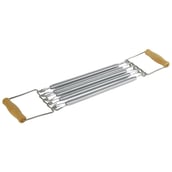 Strauss Chest Expander with 5 Springs,  Silver  Free Size 