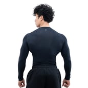 2 - Athflex Men's Full Sleeve Ace Compression T-Shirt,  XL  Black 