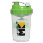 1 - MuscleBlaze Hulk Shaker,  Green White  500 ml(Front)