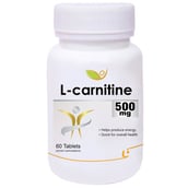 Biotrex L Carnitine (500 mg),  60 tablet(s)  Unlfavoured 