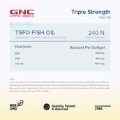 10 - GNC Triple Strength Fish Oil,  240 softgels 
