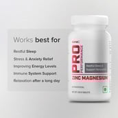 4 - GNC Pro Performance Zinc Magnesium Amino Restful Sleep & Relaxation,  Unflavoured  60 tablet(s) 