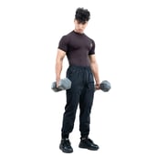 7 - Athflex Men's High-Neck Compression T-Shirt, Small Aubergine